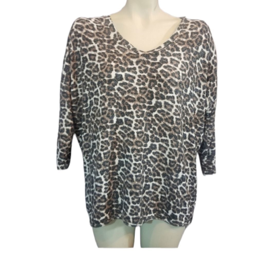 Philosophy Leopard Print Tunic Size Medium